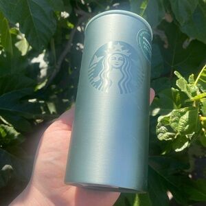 NEW Starbucks Winter 2019 Stainless Steel Metallic Tumbler Recycled Teal